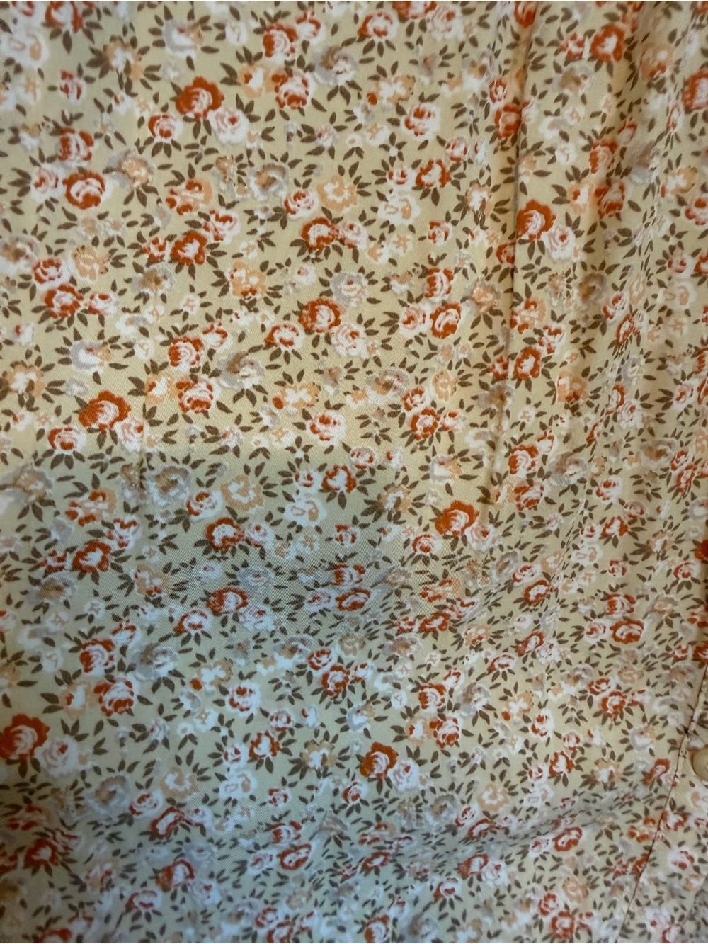 Doe & Rae Cream Floral Ruffle Sleeve Blouse - Picture 2 of 3